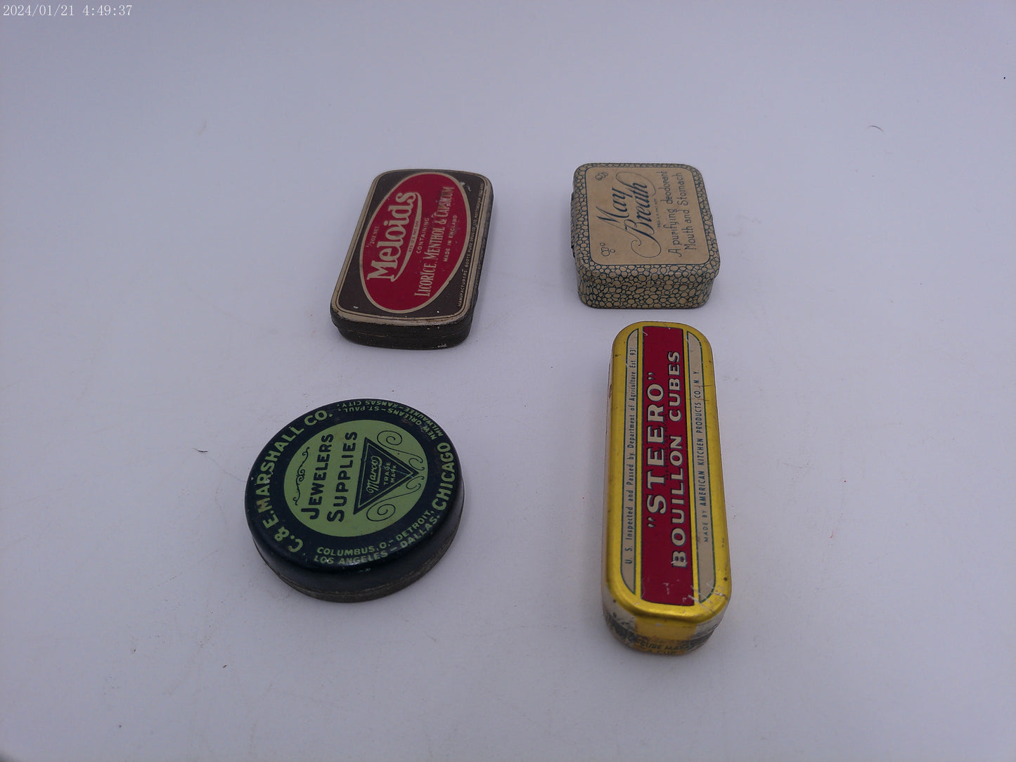 Health Tins Vintage Lot of 4
