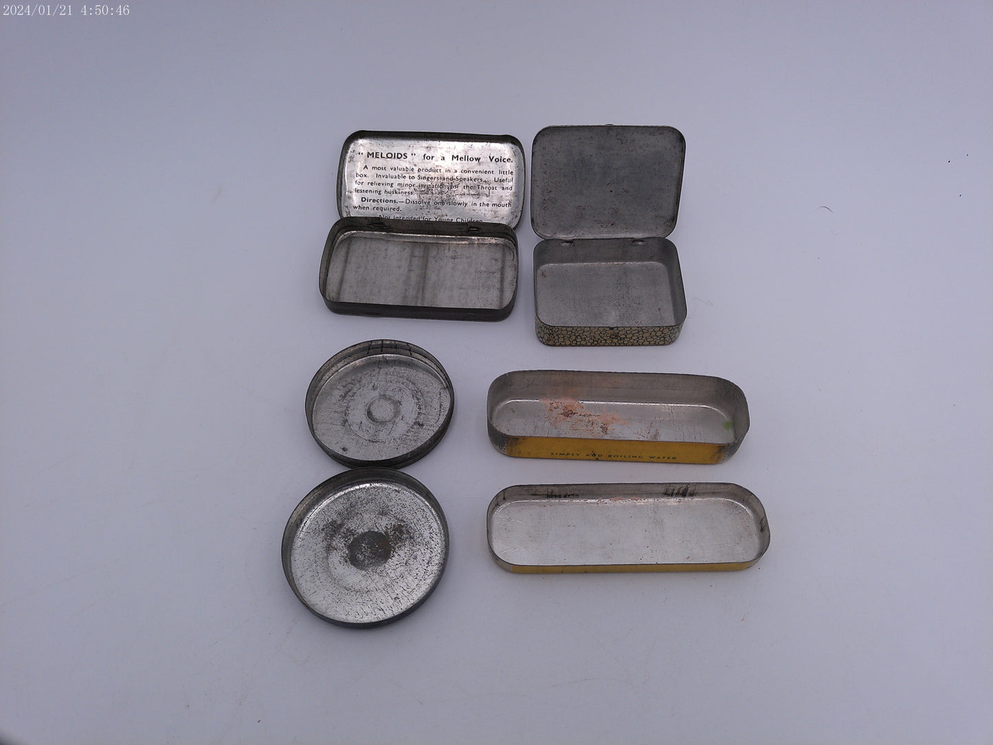 Health Tins Vintage Lot of 4