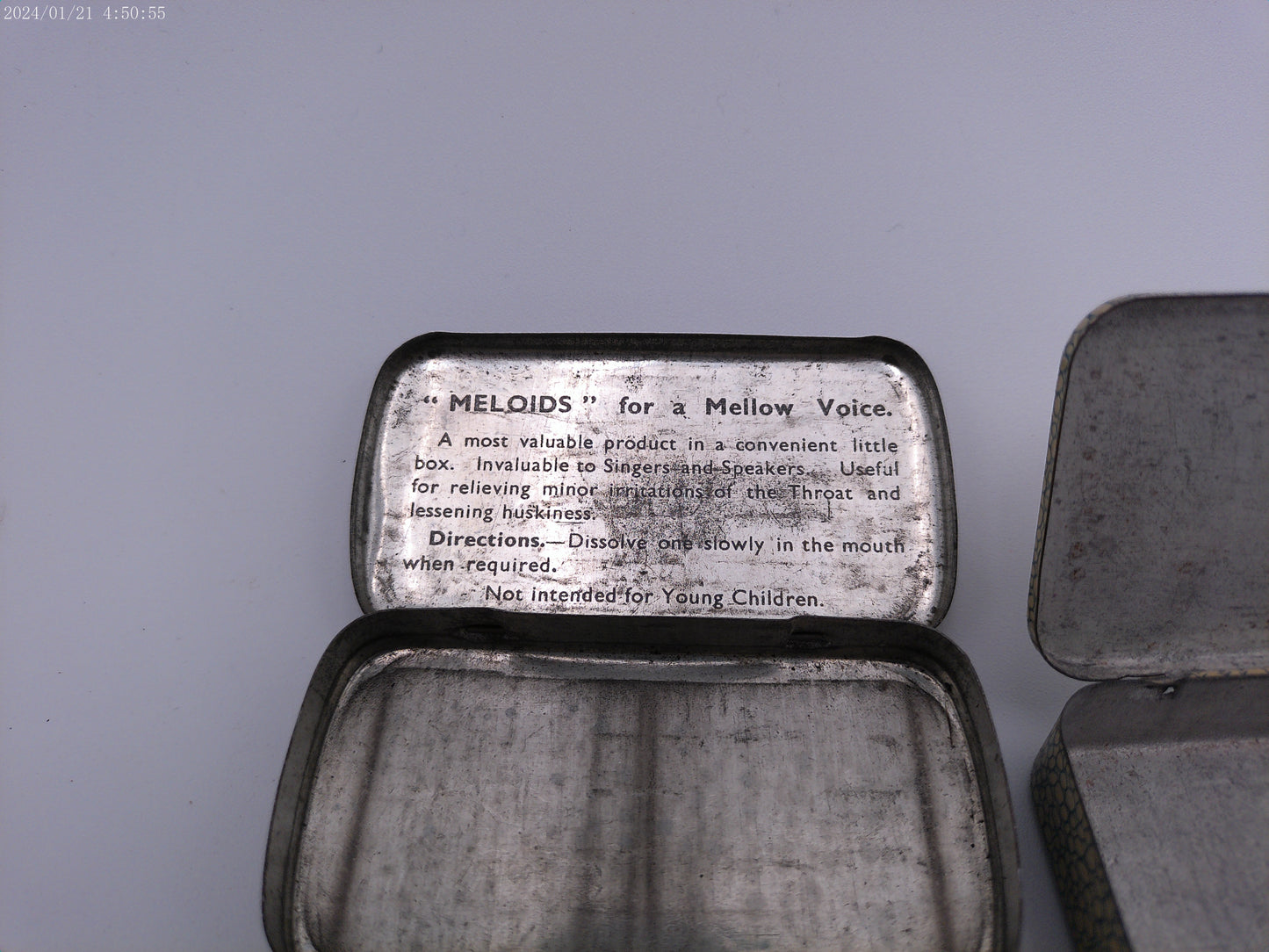 Health Tins Vintage Lot of 4