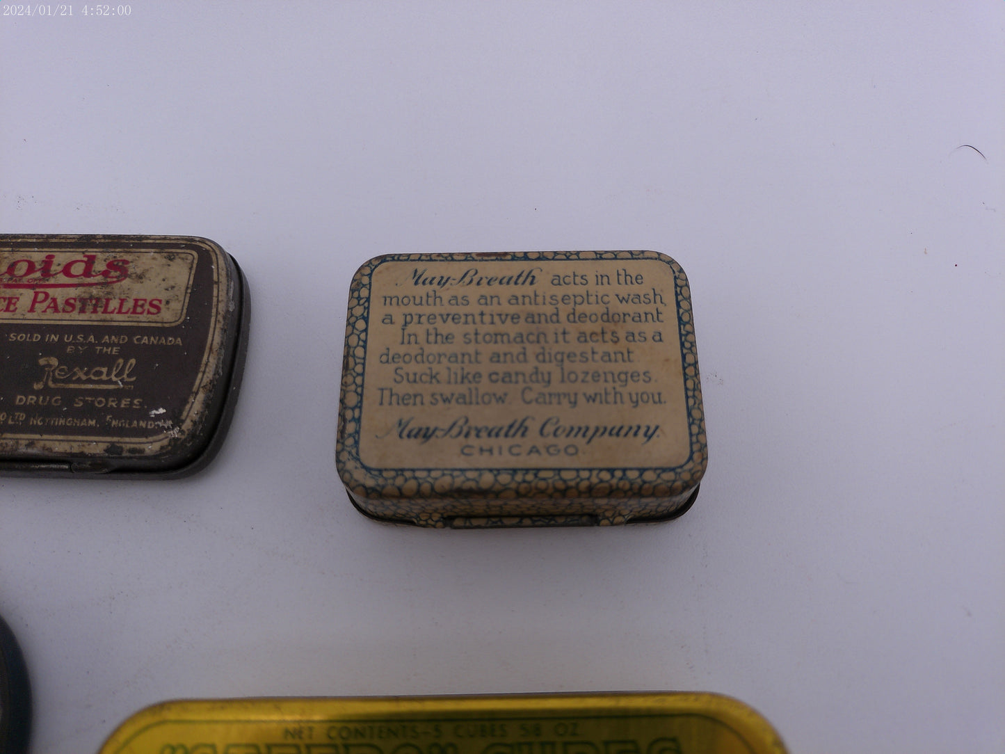 Health Tins Vintage Lot of 4