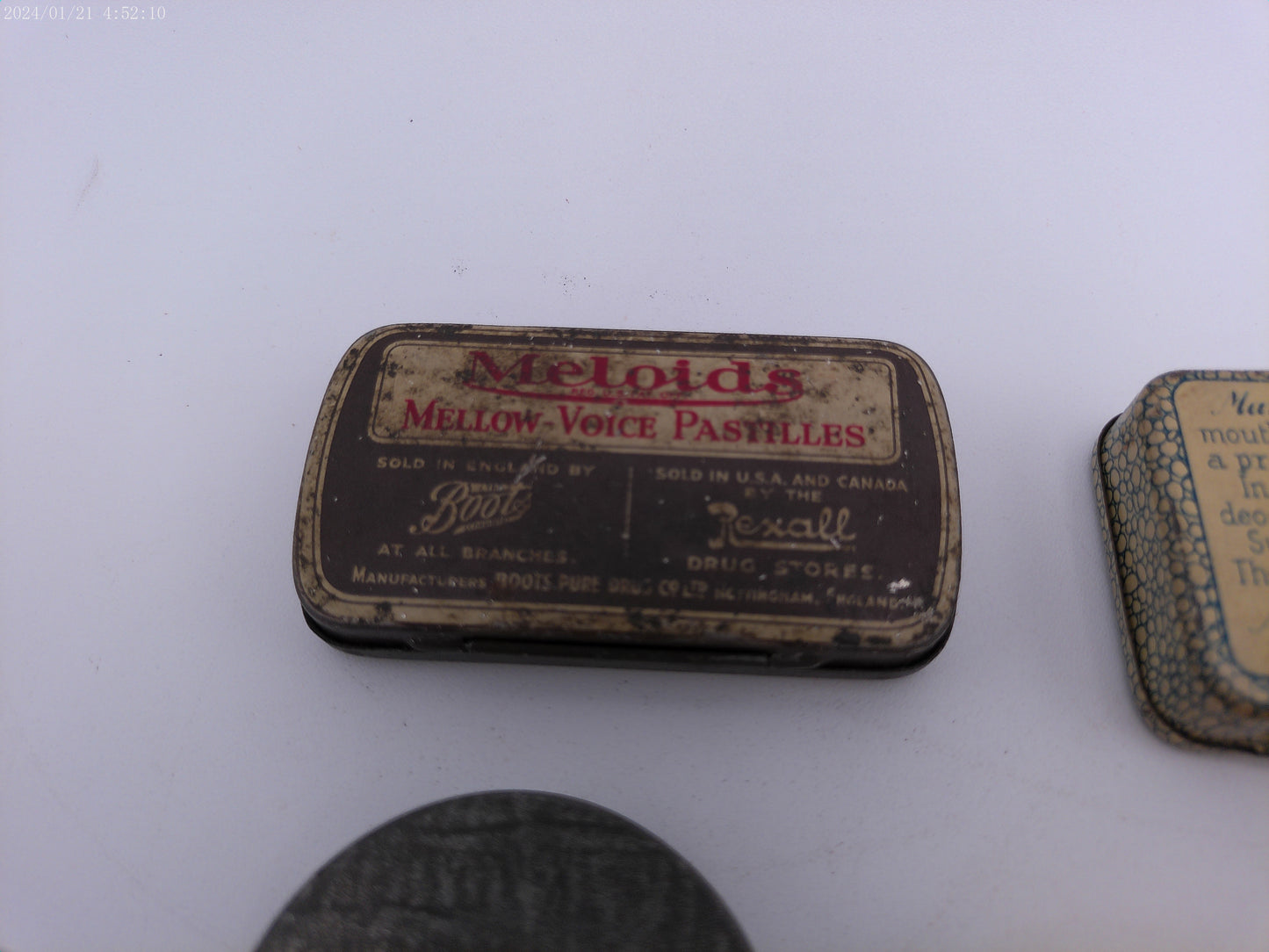 Health Tins Vintage Lot of 4