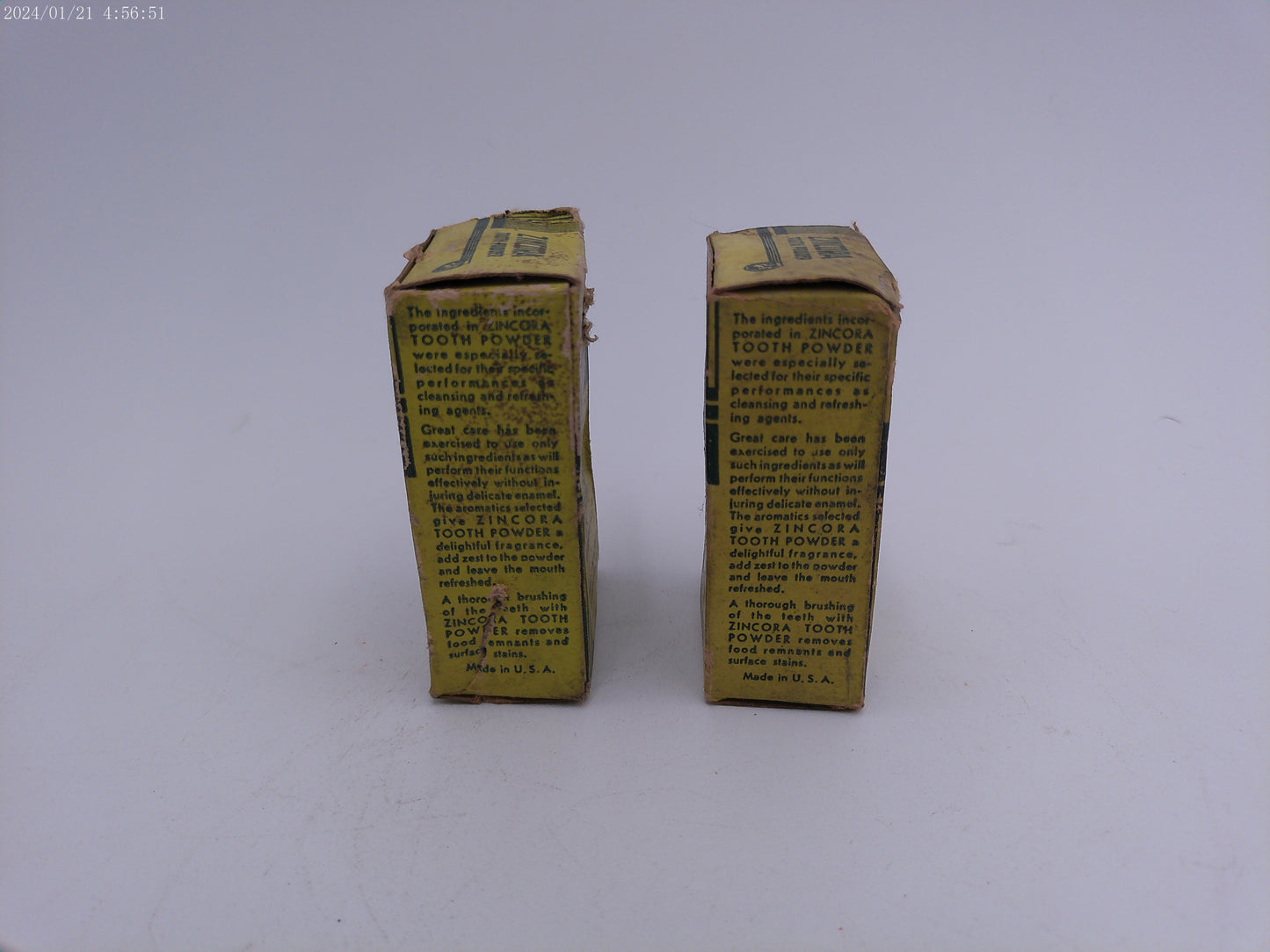 Zincora Tooth Powder Lot of 2