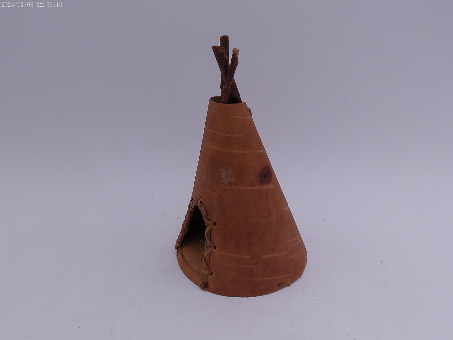 Vintage Indian Hand crafted Leather Miniature Teepee Tent