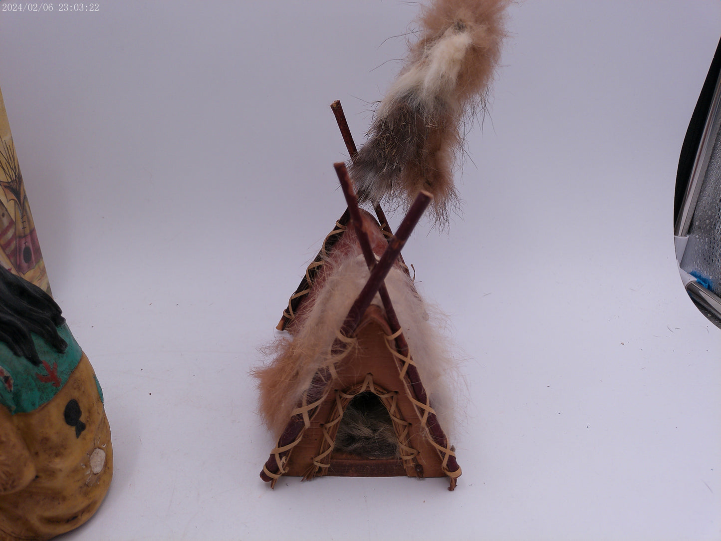 Sitting Indian Miniature Display With Tent