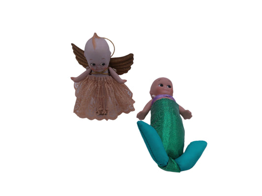 Kewpie Mermaid Doll and Kewpie Angel Vintage
