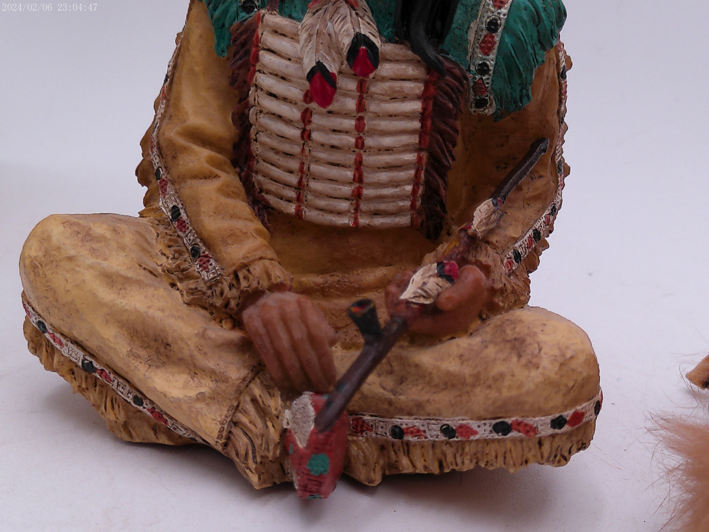 Sitting Indian Miniature Display With Tent