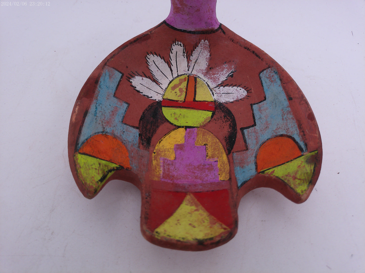 American Indian Bird Tray Bowl Made of Clay