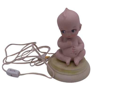 Kewpie Doll Table Top Night Lamp Bisque Works Vintage
