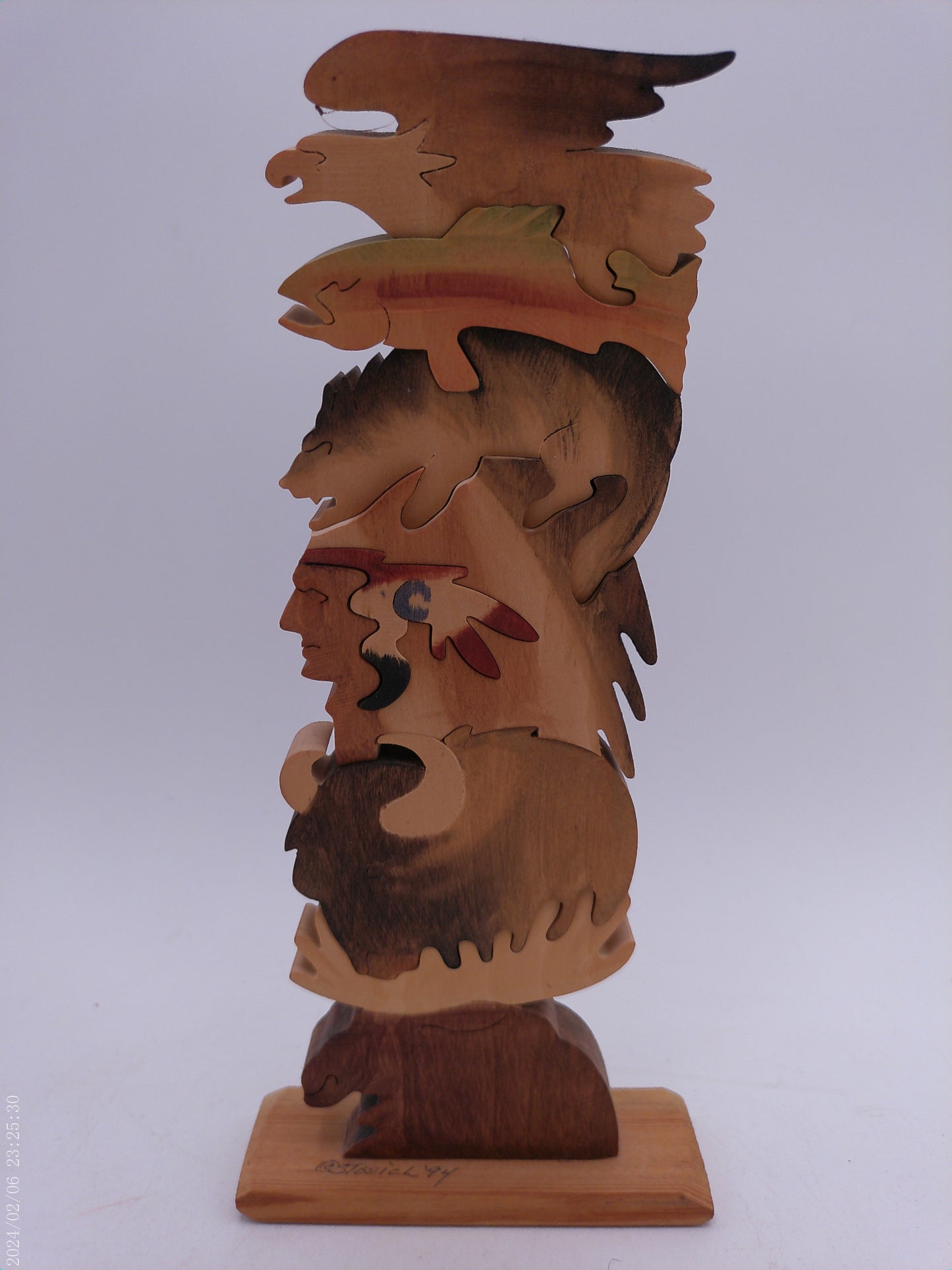 Indian Chief and Animal Wood Puzzle