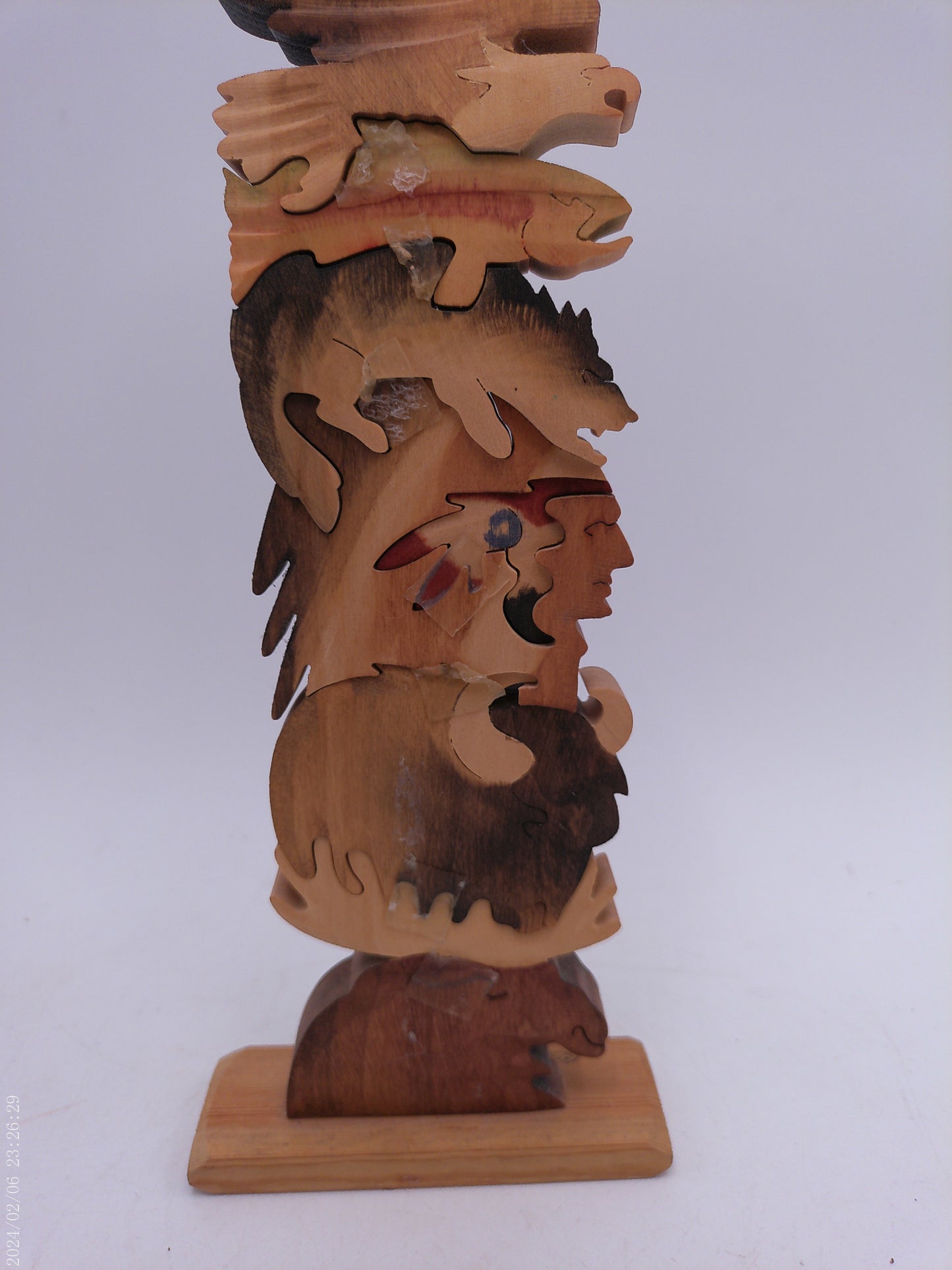 Indian Chief and Animal Wood Puzzle