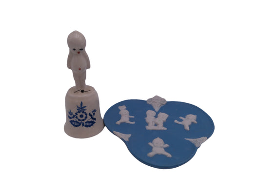 Kewpie Plate and Bell Vintage Rare