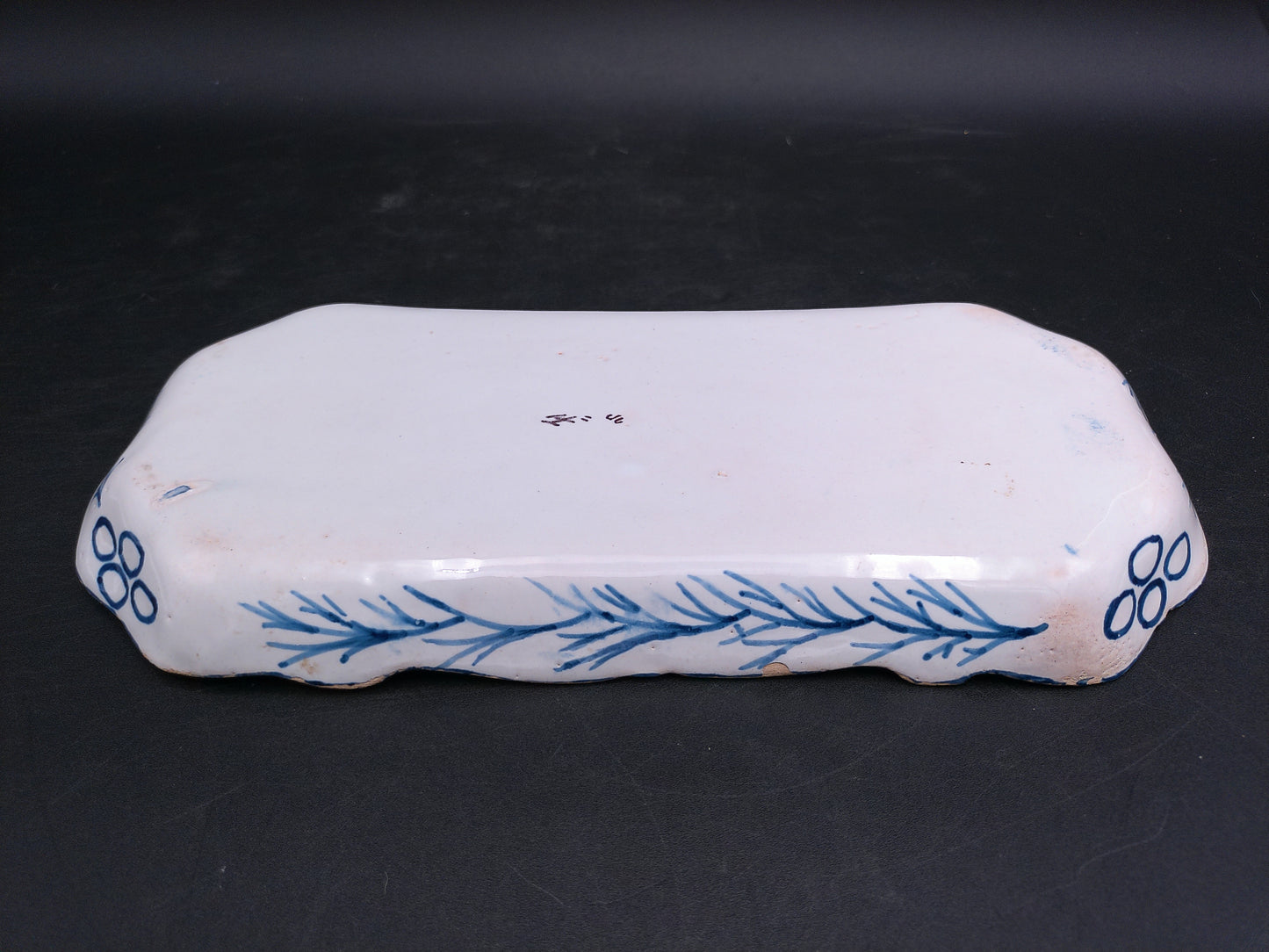 Royal Tichelaar Makkum Blue Beautiful Rare Herring Dish Japan