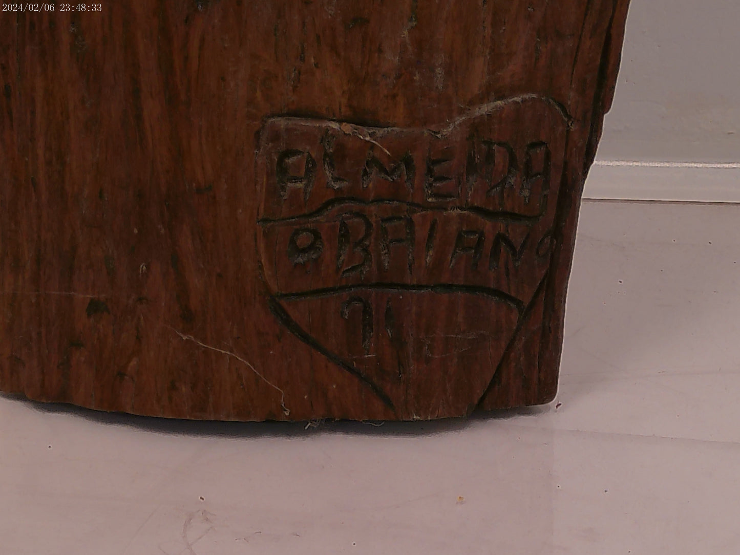 Antique Large Wooden Hand Carved Indian Woman Statue Sculpture