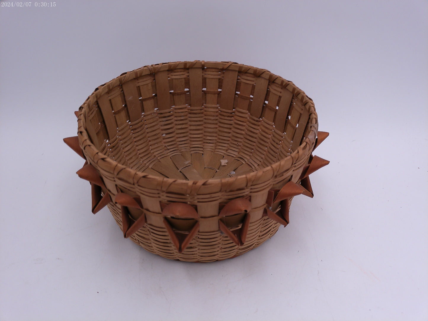 Antique Northern Atlantic Native American woven basket