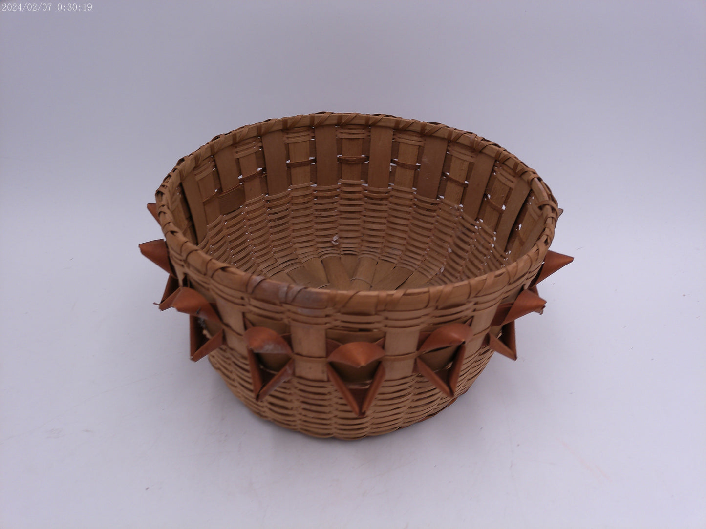 Antique Northern Atlantic Native American woven basket
