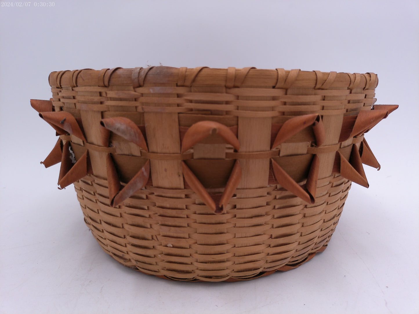 Antique Northern Atlantic Native American woven basket