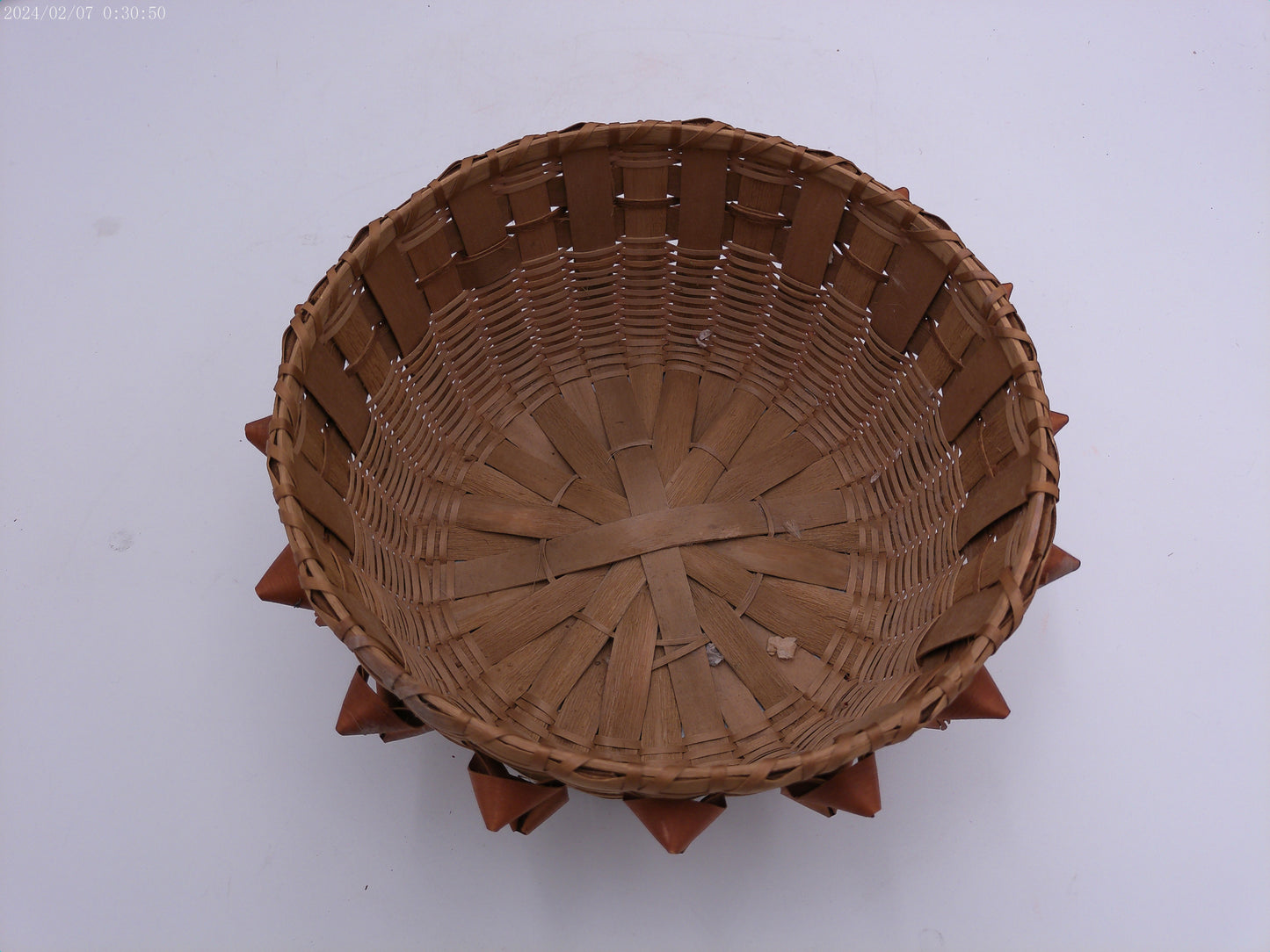Antique Northern Atlantic Native American woven basket