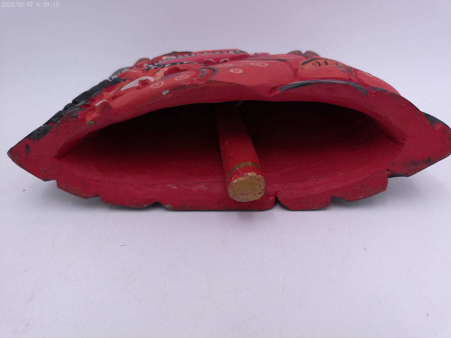 Red Dragon Bell /Wood Craved Made in Bali Hand Made