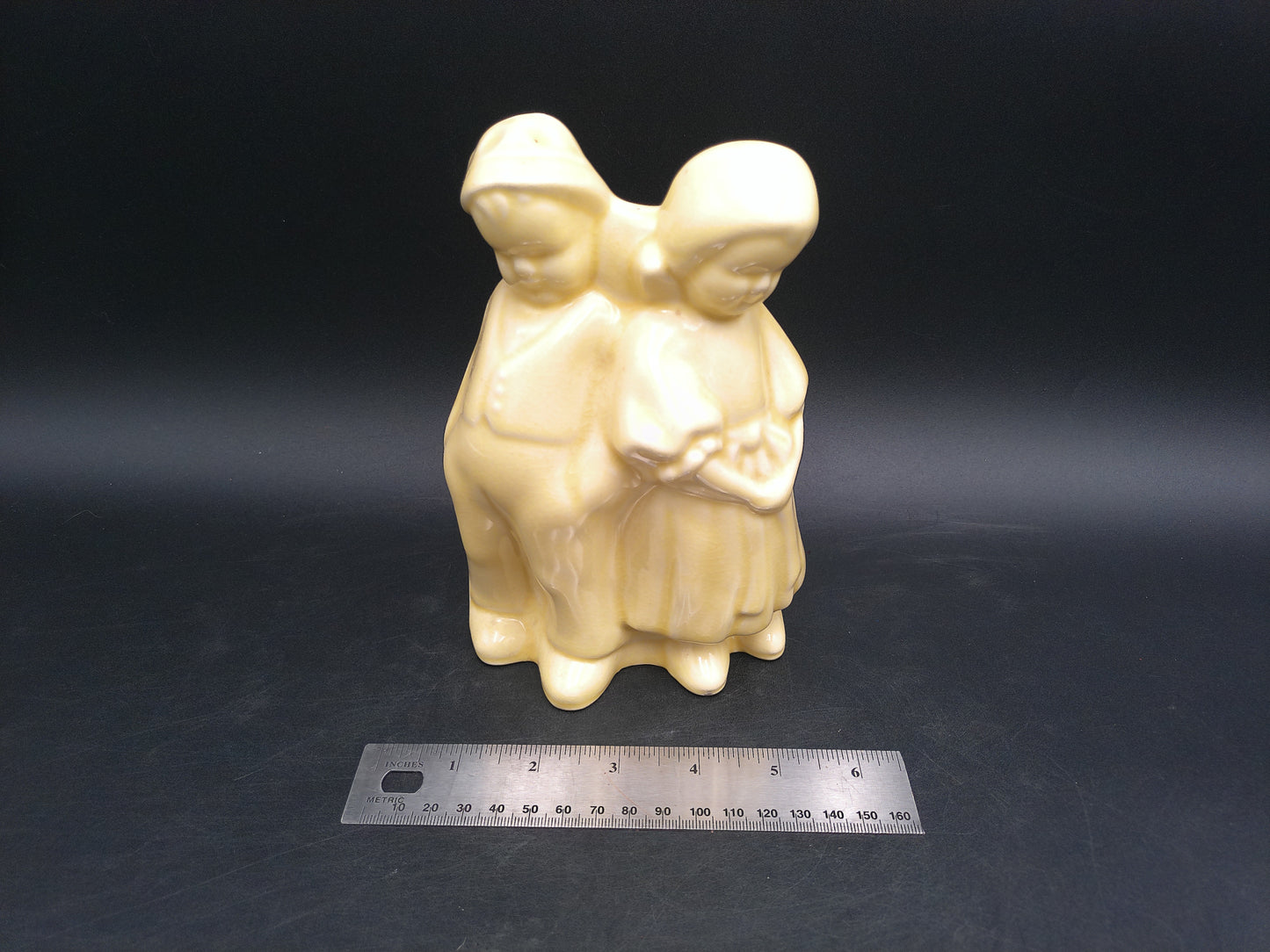 Cameron Pottery Vase Dutch Boy and Girl Planter