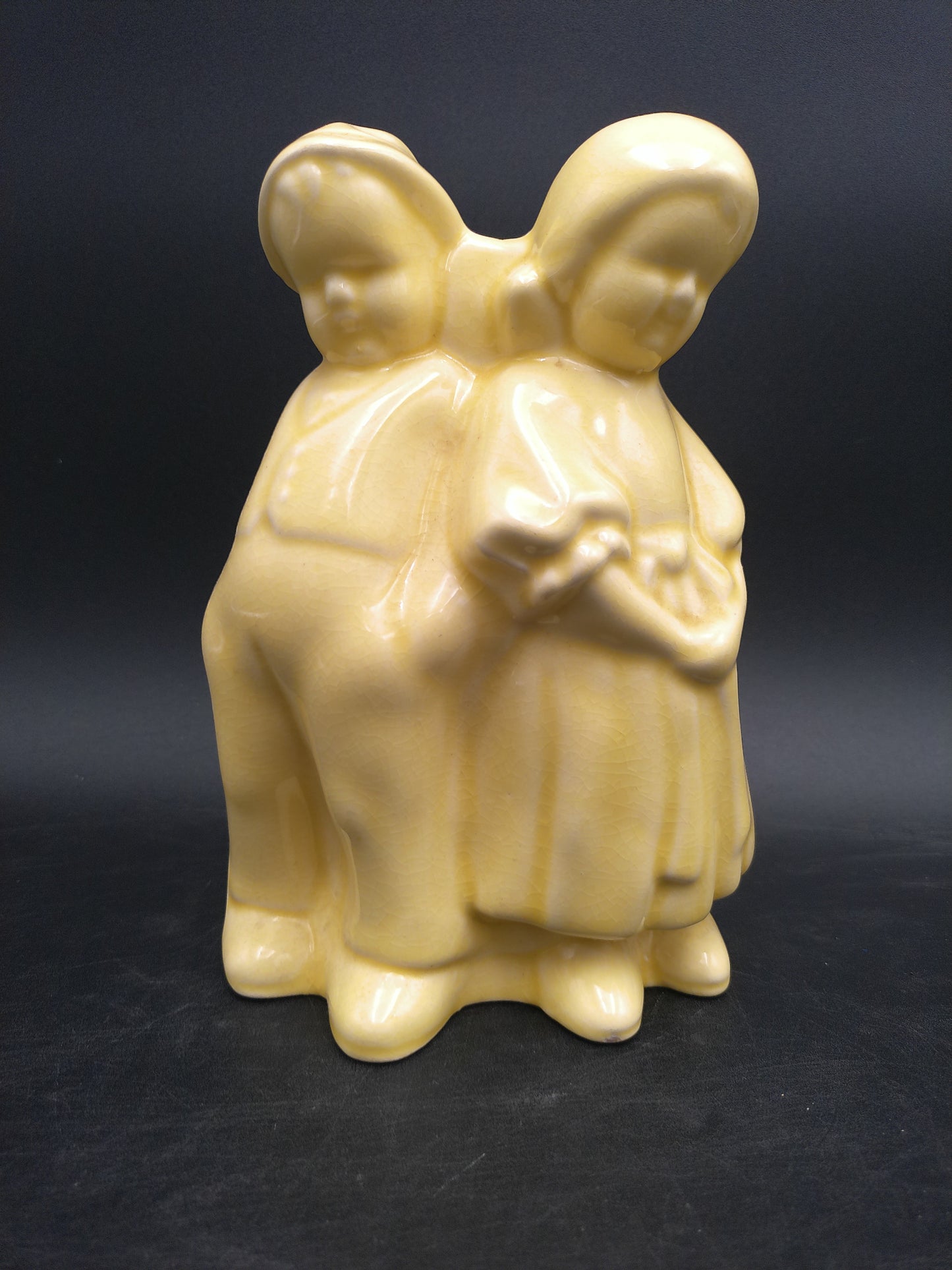 Cameron Pottery Vase Dutch Boy and Girl Planter