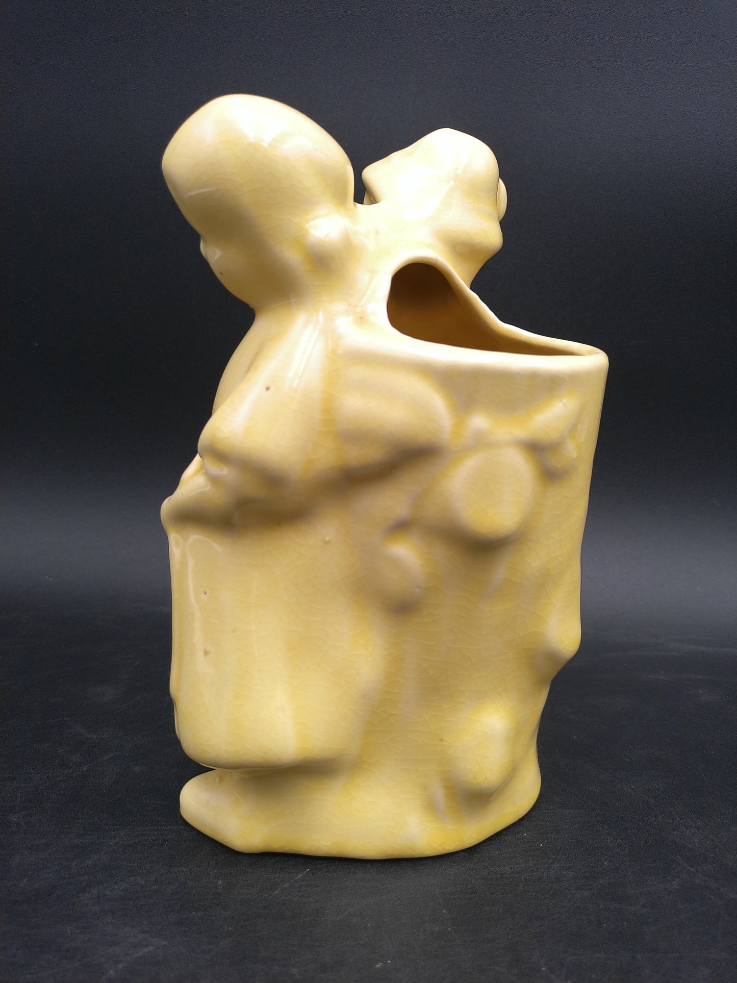 Cameron Pottery Vase Dutch Boy and Girl Planter