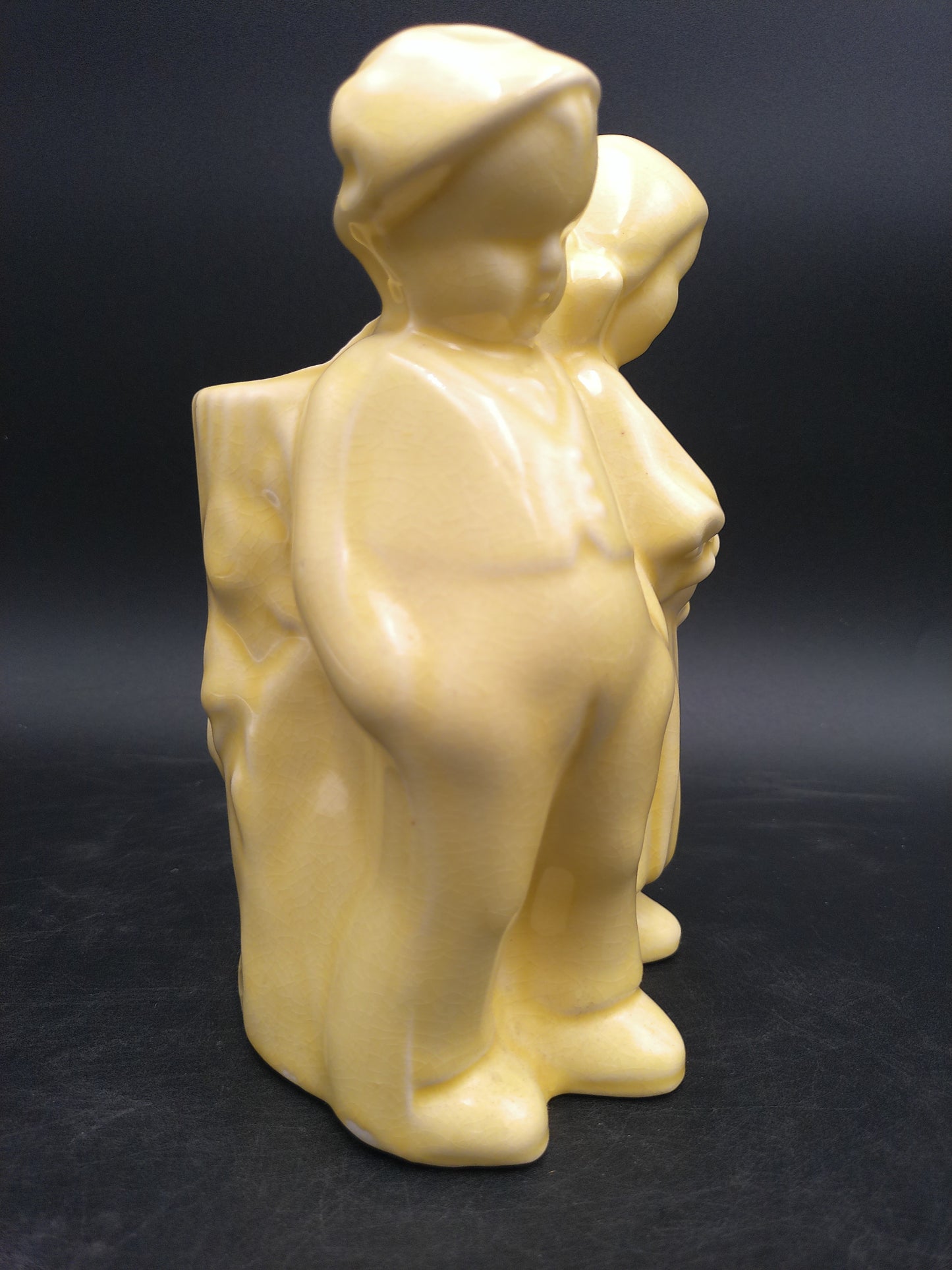 Cameron Pottery Vase Dutch Boy and Girl Planter