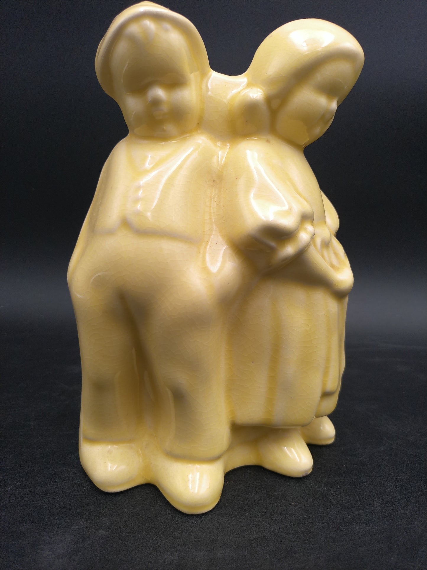 Cameron Pottery Vase Dutch Boy and Girl Planter