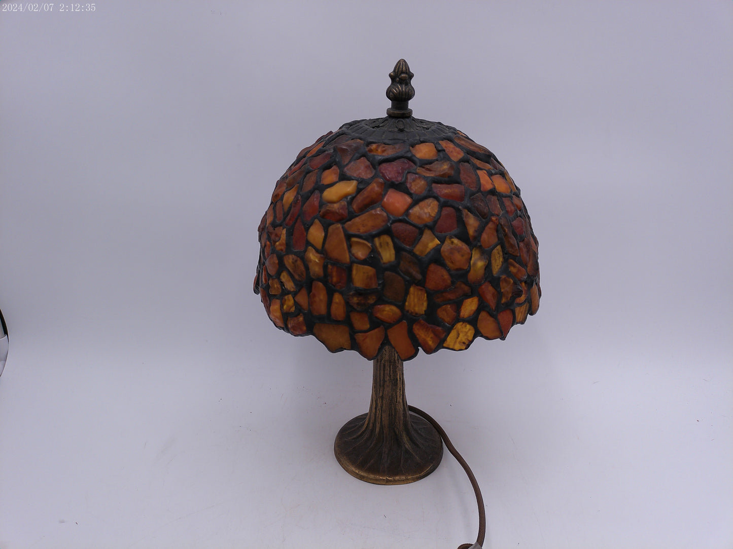 Amber Tiffany Small Lamp Stained glass