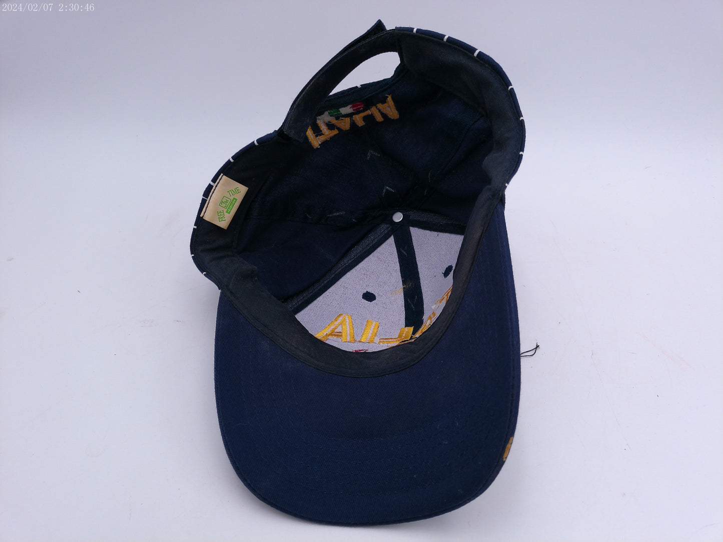 Italia Vintage Blue & White Baseball Cap football Italy adjustable