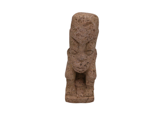 Authentic Pre-Columbian Carved Stone Figure of a Human