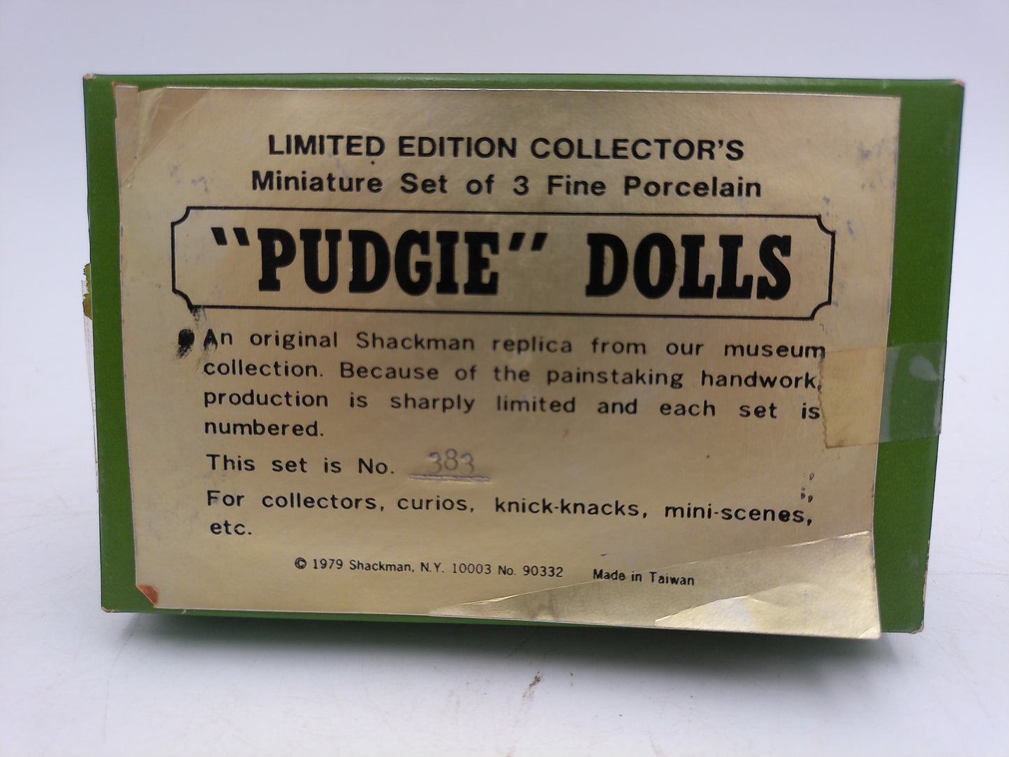 Pudgie Dolls from 1979 set of 3