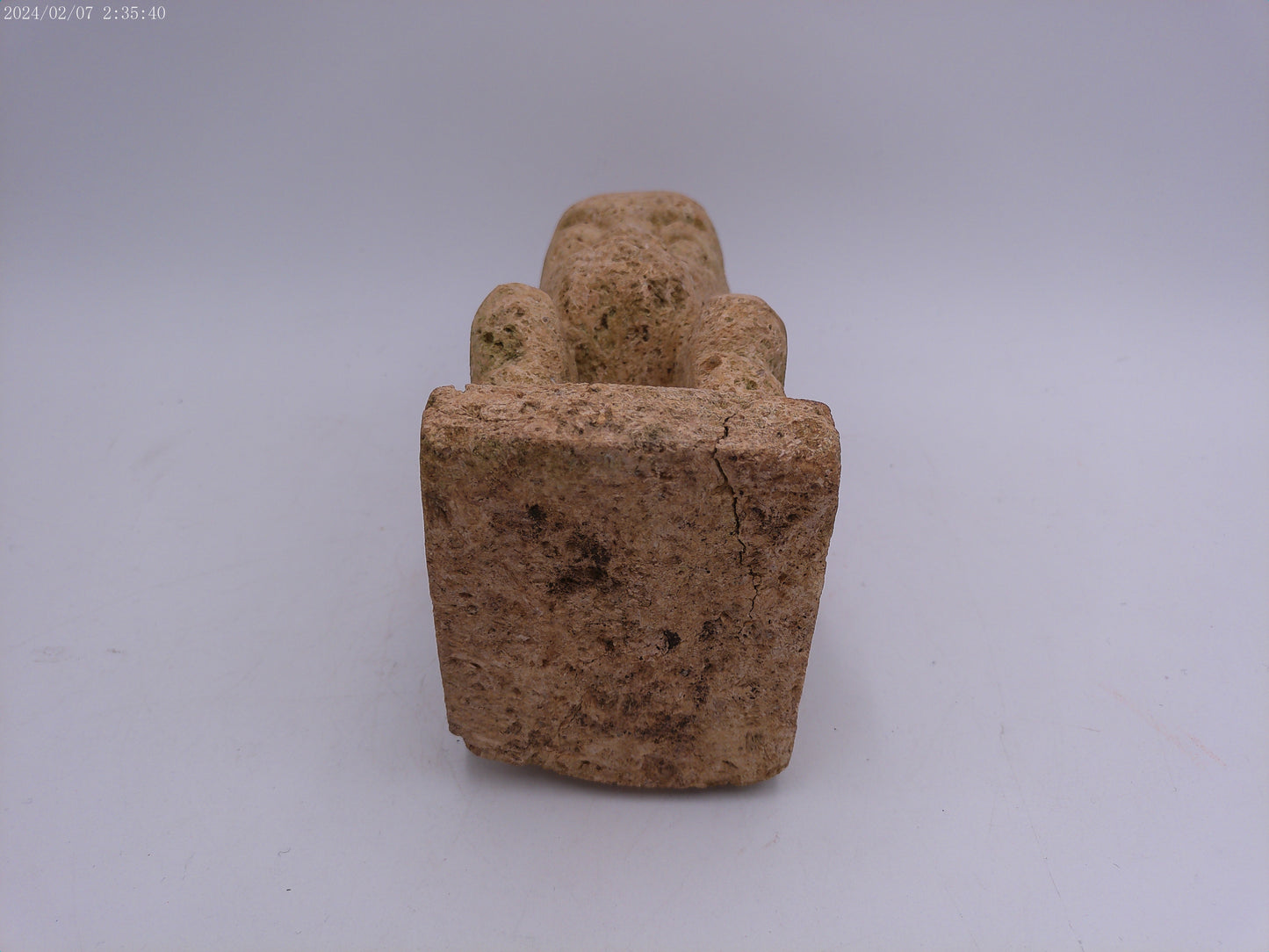Authentic Pre-Columbian Carved Stone Figure of a Human