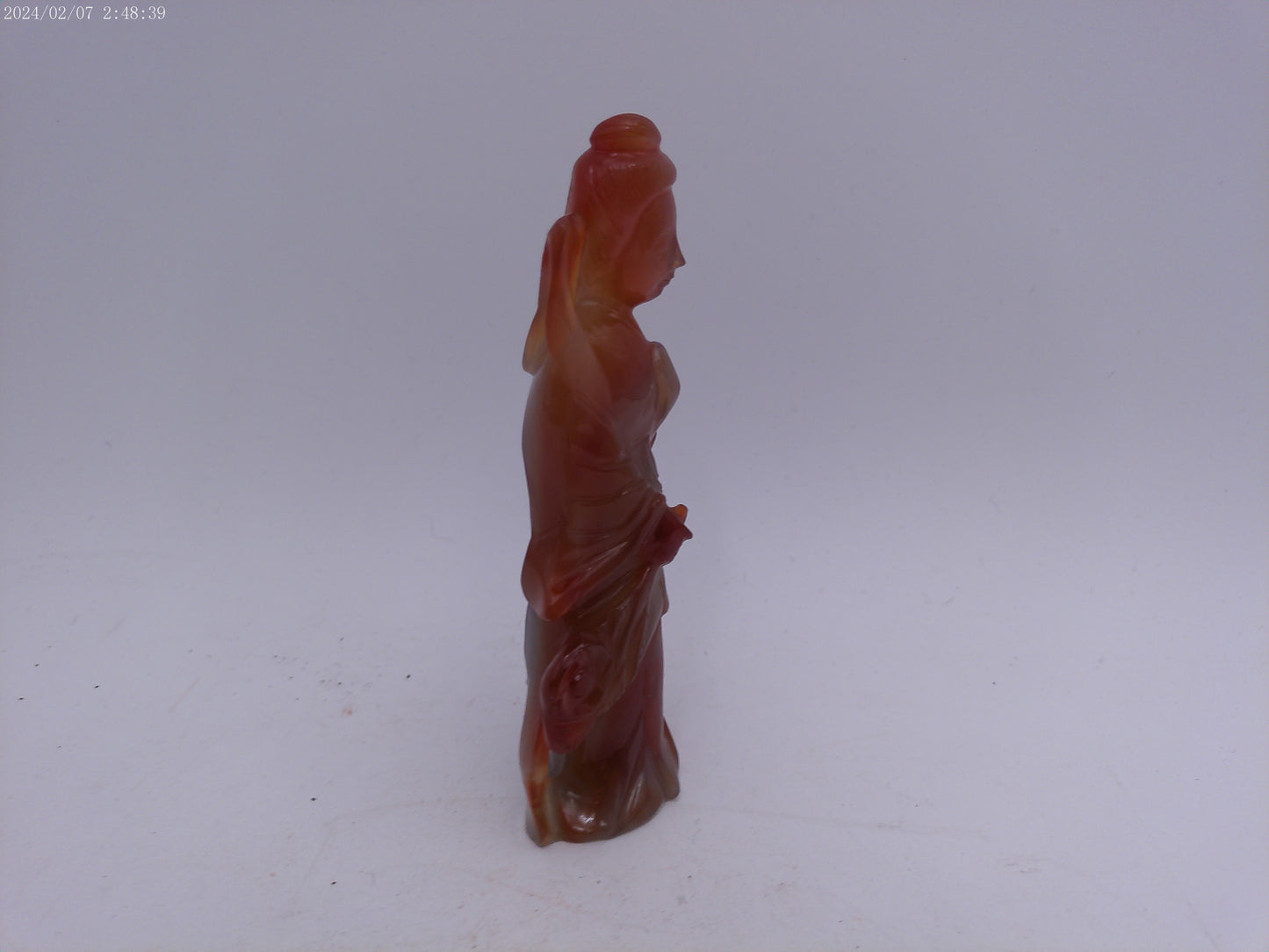 Antique Chinese Amber stone Carving Figurine Statue