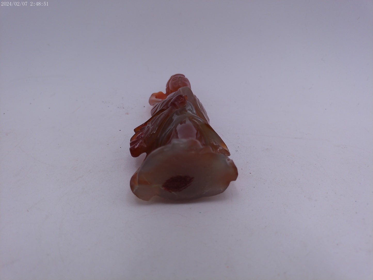 Antique Chinese Amber stone Carving Figurine Statue