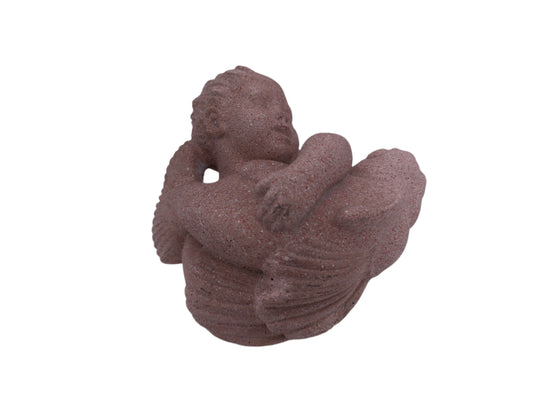 Just Andersen sandstone figurine  Boy and fish