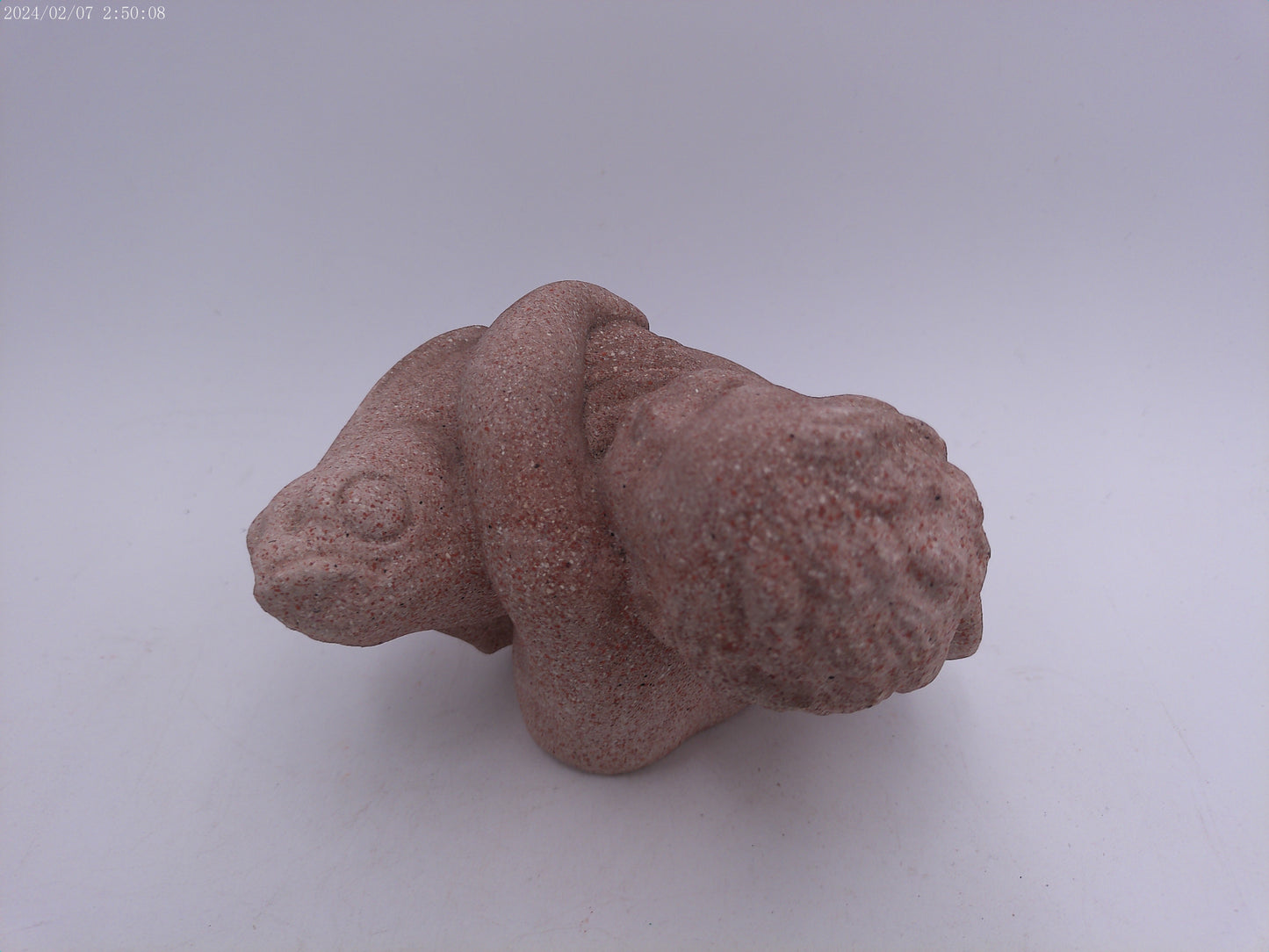 Just Andersen sandstone figurine  Boy and fish