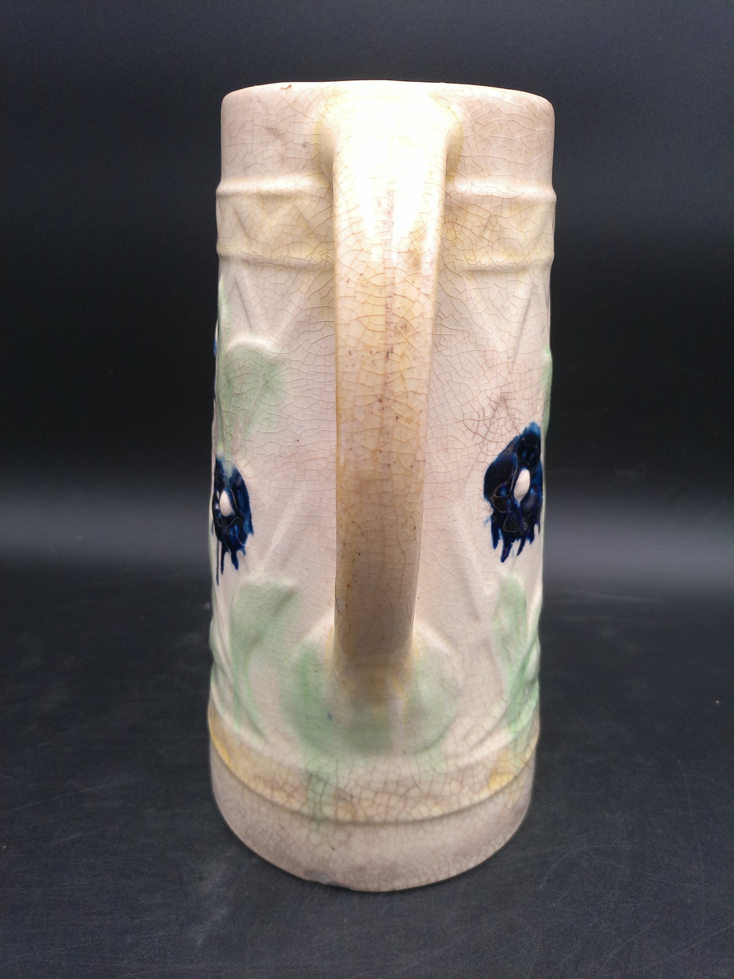 Roseville Wild Rose Pitcher Blended Glaze Antique Floral Design