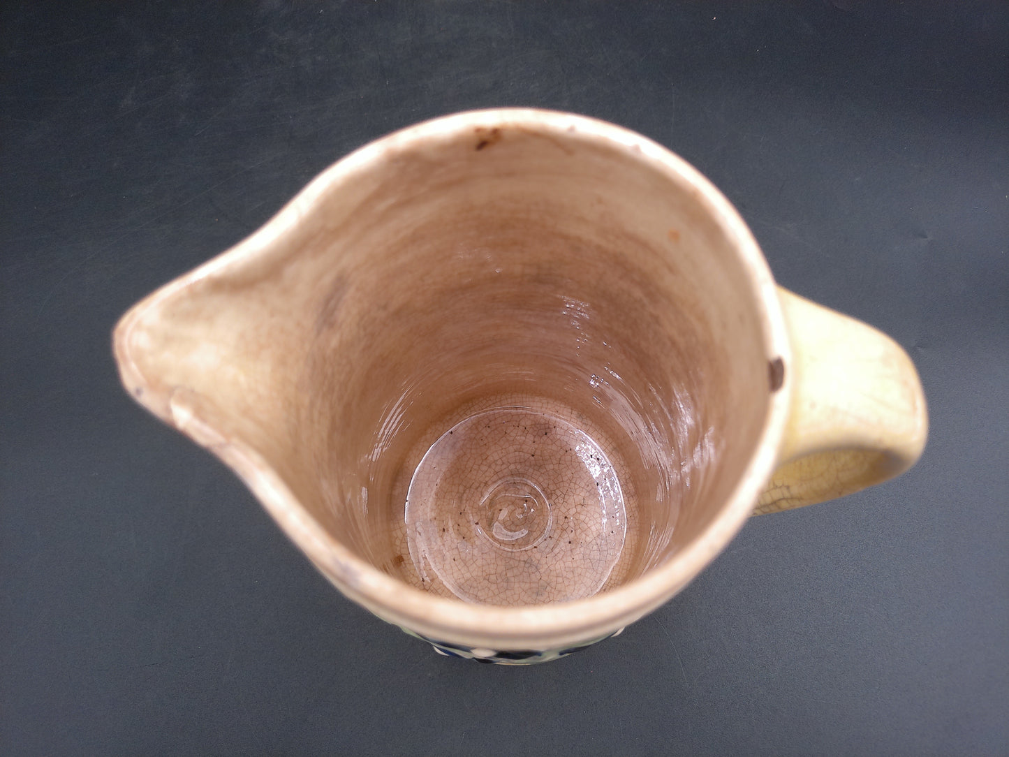 Roseville Wild Rose Pitcher Blended Glaze Antique Floral Design
