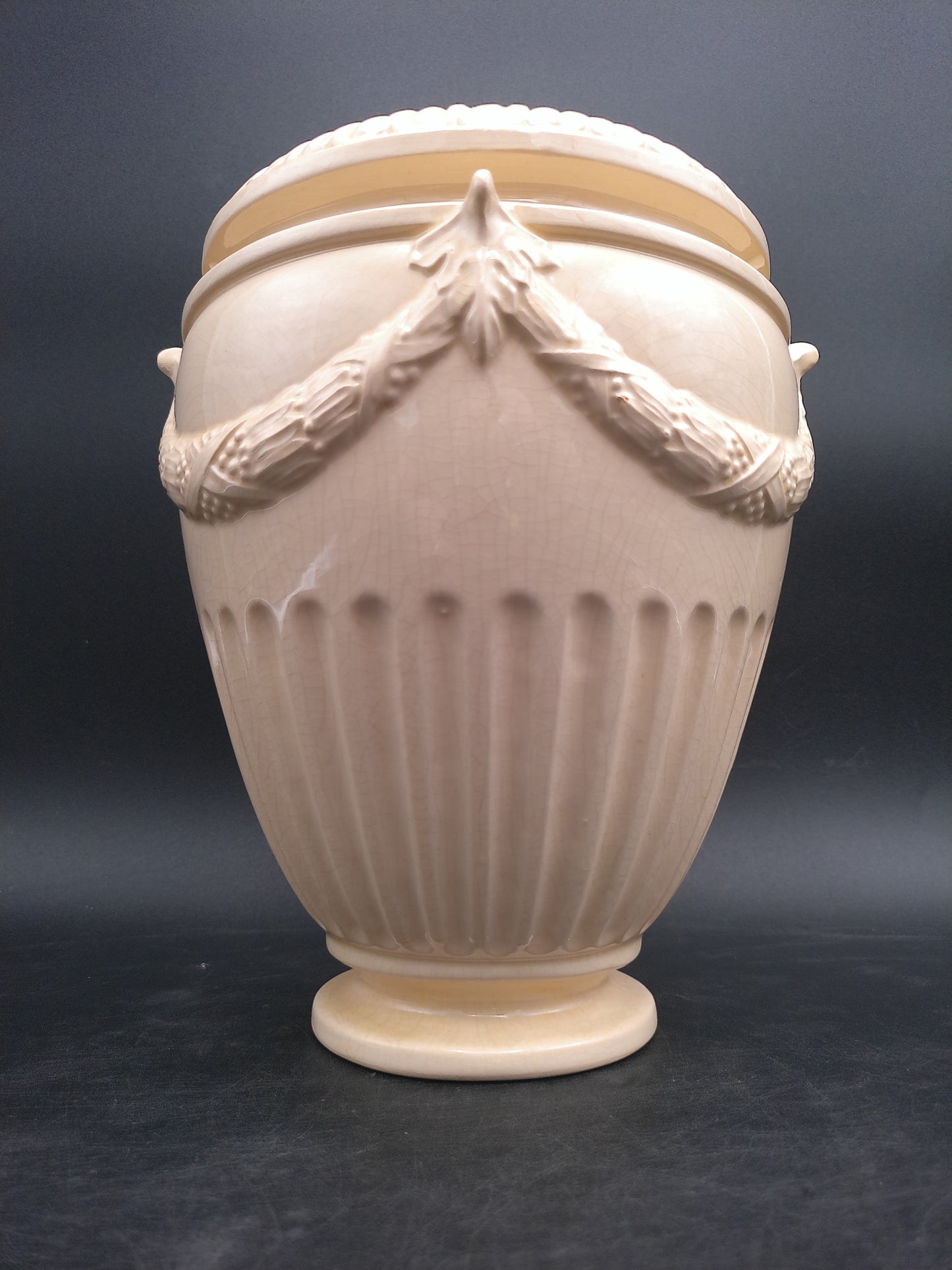 Beautiful Vase with Ribbon Rope Design Vintage
