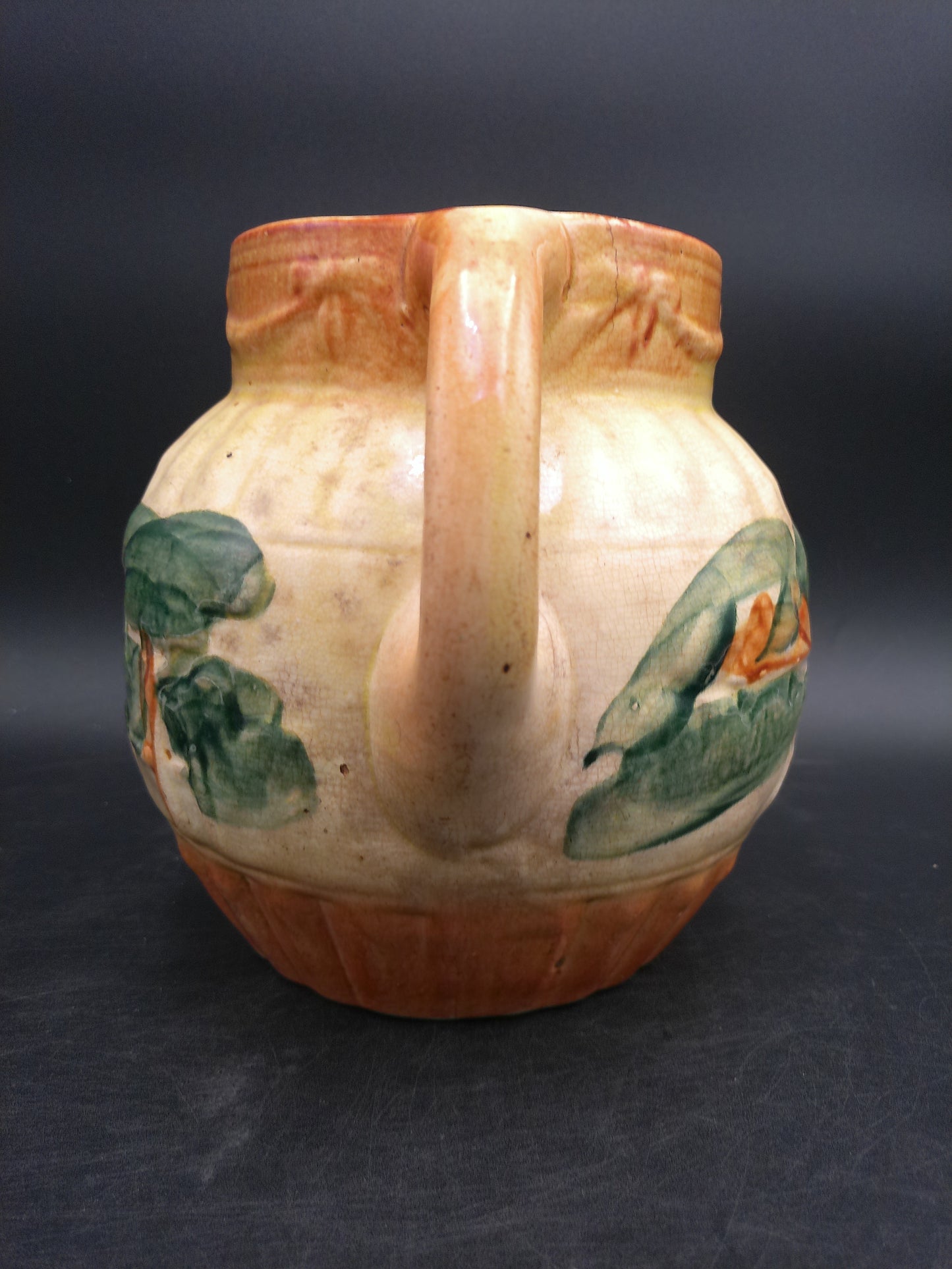 Roseville Antique Early Landscape Trees Stoneware Pottery Utility Jug Pitcher