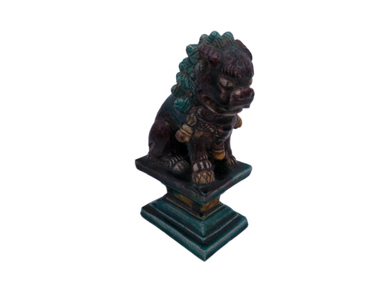A Chinese figure of a dog-of-fo, Qing Dynasty, late 19th/early 20th century seated,