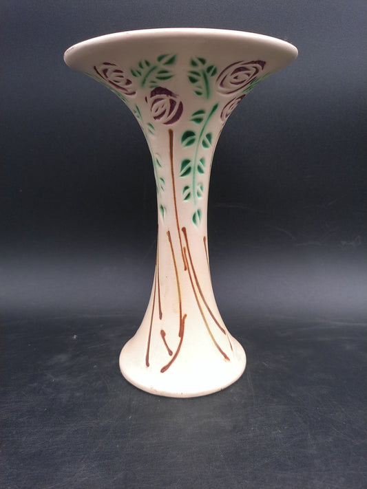 Roseville Art Pottery in Velmoss Scroll Pattern Mid 20thC Vase