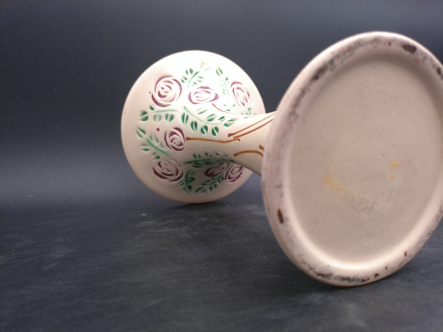 Roseville Art Pottery in Velmoss Scroll Pattern Mid 20thC Vase