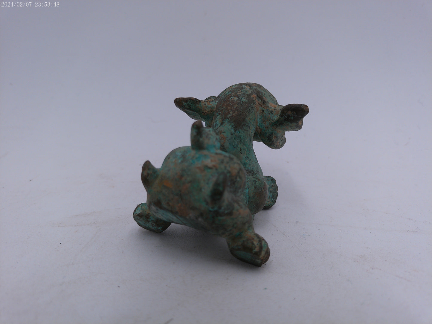 Antique cold cast Bronze metal Statue Asian Art Sculpture Rare