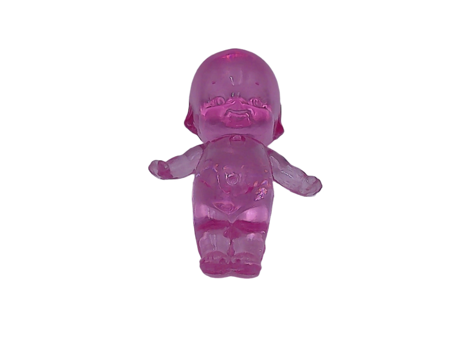 Kewpie crystal mascot figures Qty 9 pink and clear color