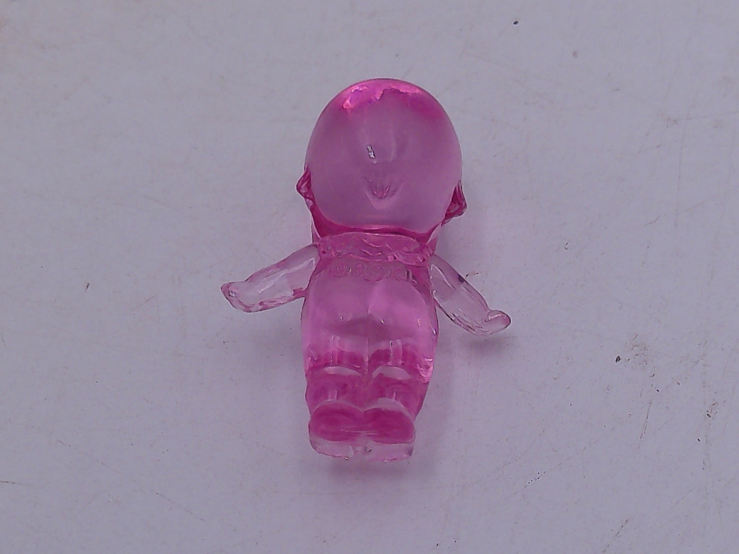 Kewpie crystal mascot figures Qty 9 pink and clear color