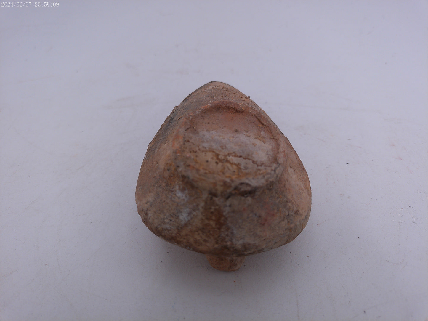 Byzantine early Islamic terracotta stone oil lamp #1