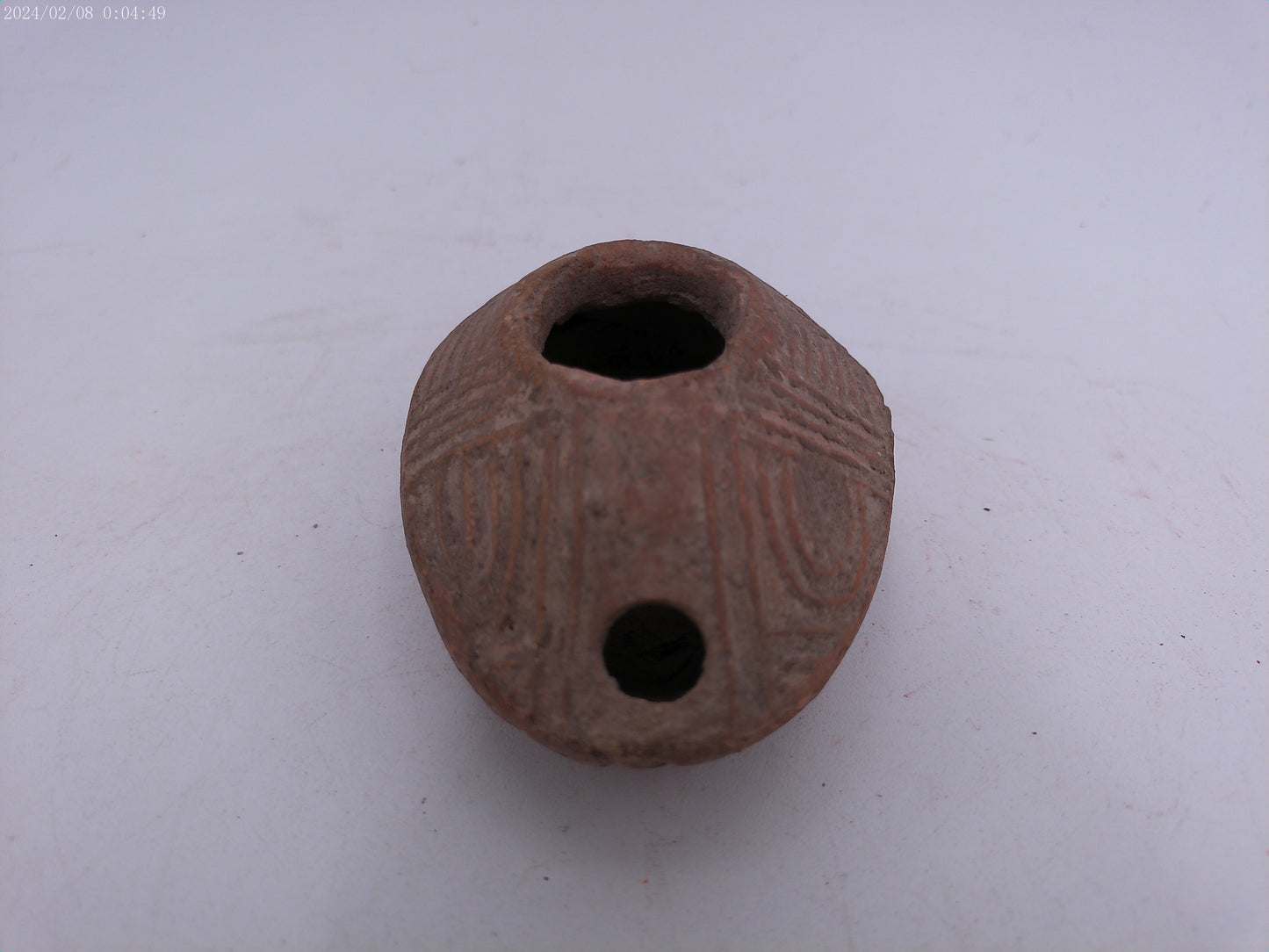 Byzantine early Islamic terracotta stone oil lamp #2