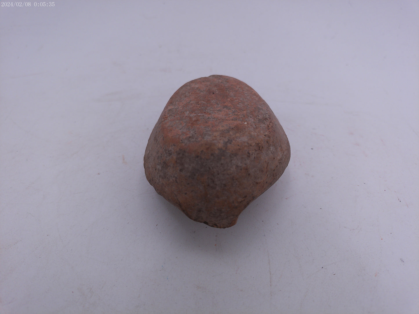 Byzantine early Islamic terracotta stone oil lamp #2