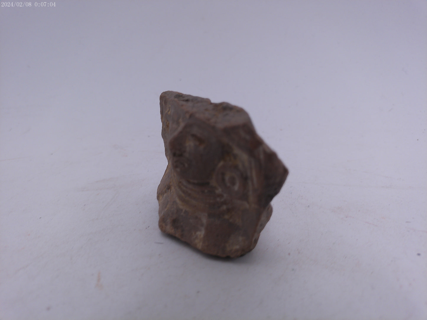 Ancient Pre Columbian Terracotta Head Statue Figure